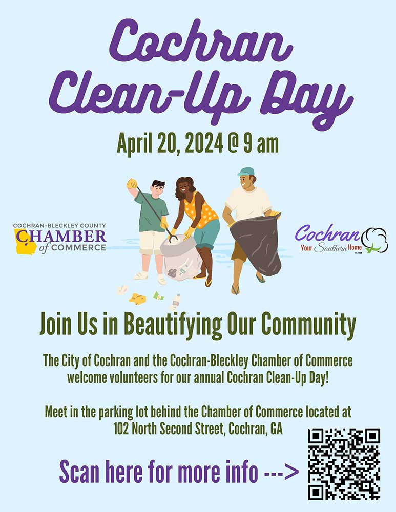 Cochran Clean-Up Day flyer.
